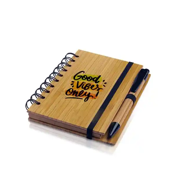 Bloco de Notas em Bambu – A6