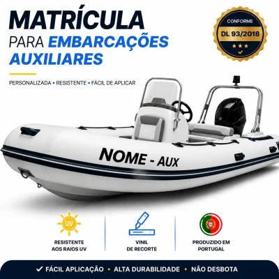Matricula para embarcações auxiliares