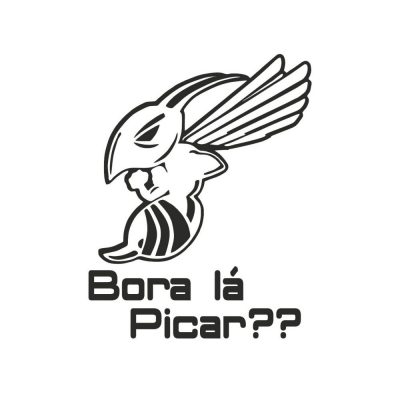 Autocolante bora lá picar