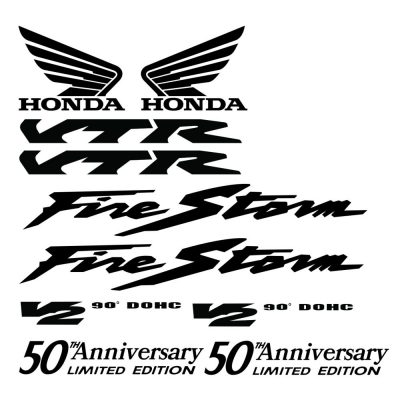 Autocolantes Honda VTR Firestorm V2 50th Limited Edition