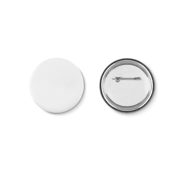 Crachá publicitário personalizado com logótipo Ø58mm