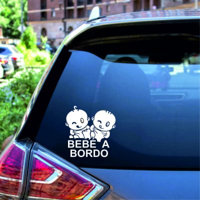 bebé a bordo gémeos