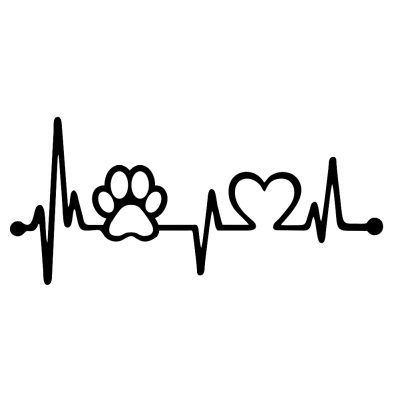 linha vida pata animal / coração